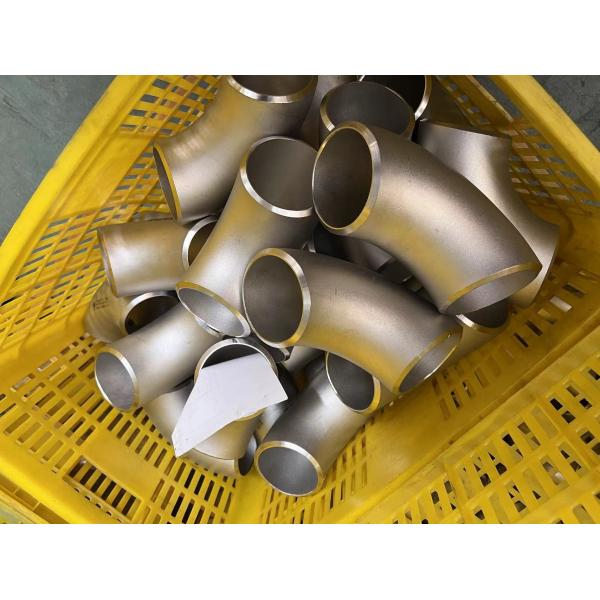 ASME B16.9 304 304L Acero de acero inoxidable de 90 grados Codo BW Butt Saldado de tuberías y accesorios LR Codo