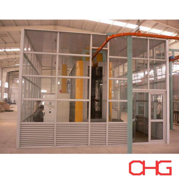 Stainless Steel PVC Carbon Steel Powder Coating Booth Automatic Spray Paint Booth with Clean Room