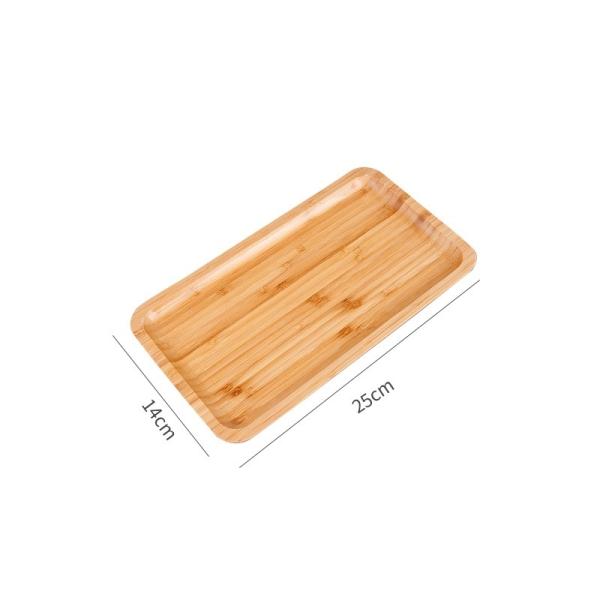 Rectangular Japanese Wooden Tray Ideal for Serving Tea Water Cups and End Plates