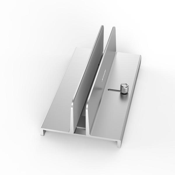 5mm Thick 432g Vertical Laptop Stand For Apple Macbook Pro 15 Inch