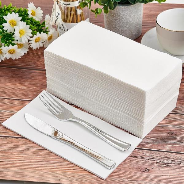 Disposable Hand Towels for Bathroom, Soft and Absorbent Paper Guest Towels Disposable Decorative Bathroom Hand Napkins