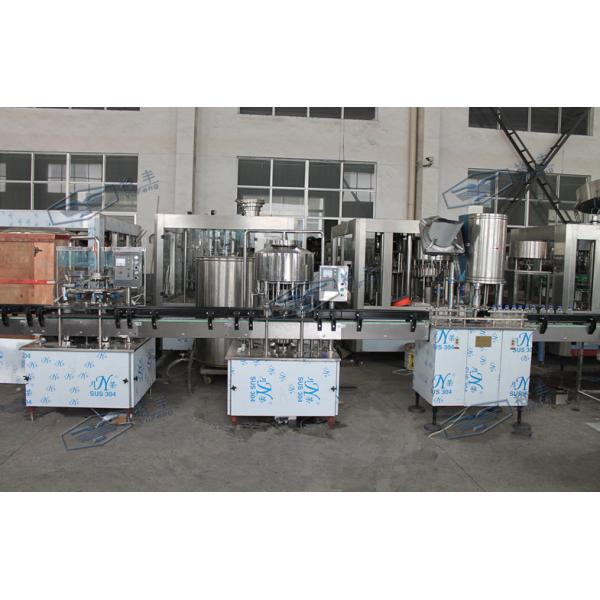 SUS304 / SUS316 Water Bottle Filling Machine , Small Scale Pure Liquid Filling Line