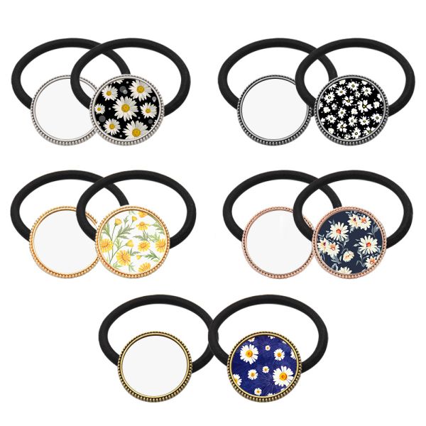 Personalized Blank Sublimation Hair Ties DIY Heat Transfer Elastic Headbands For Women Gift