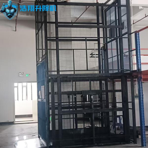 Indoor Hydraulic Mezz Lift Single Pallet Mezzanine Floor Lift Industrial Grade Steel