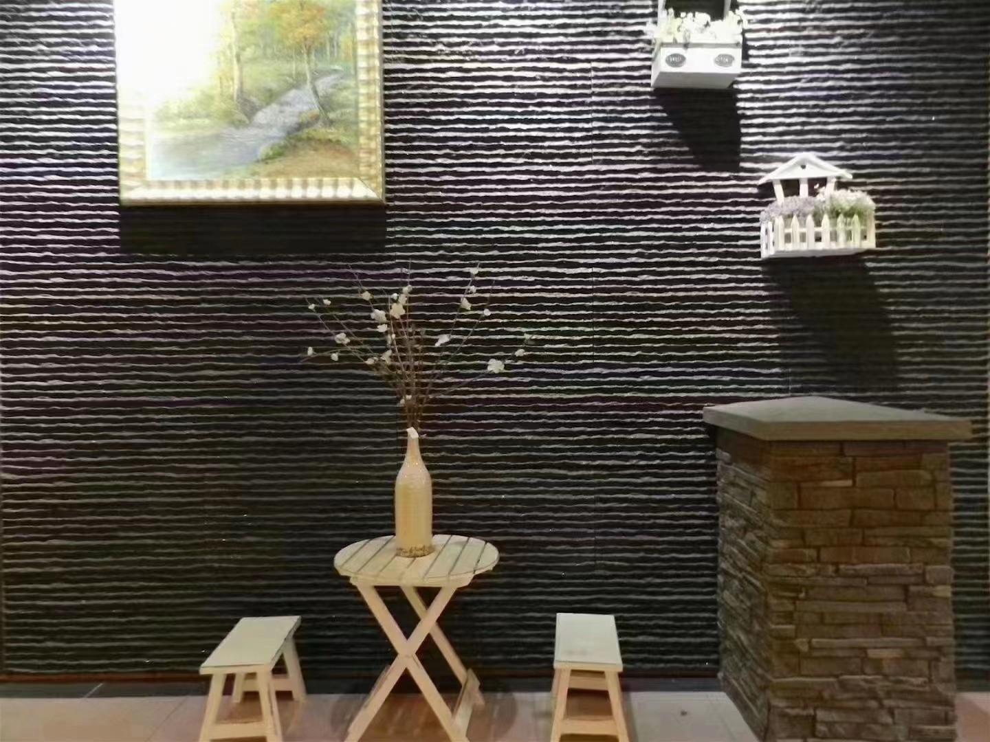 супер Prefab строя легковес панели камня PU 3D искусственный 15mm