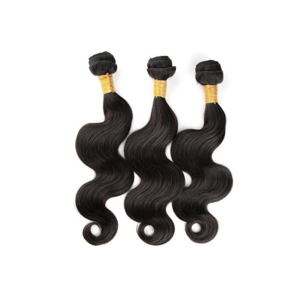 Natural Black Extension Brazilian Hair Virgin , Very Pure Hair For Afro