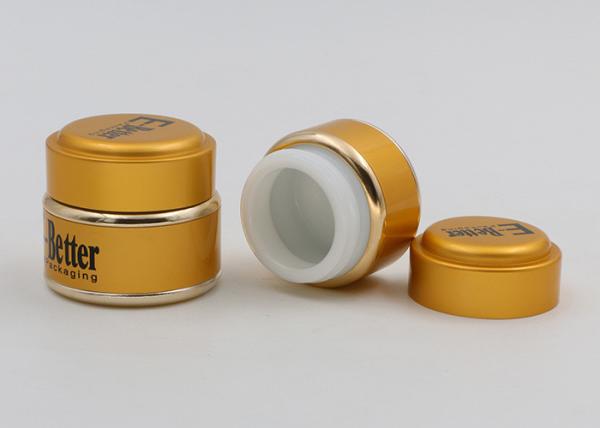 15ml / 20ml Ceramic Cosmetic Jars Silk Screen Printing For Face Cream