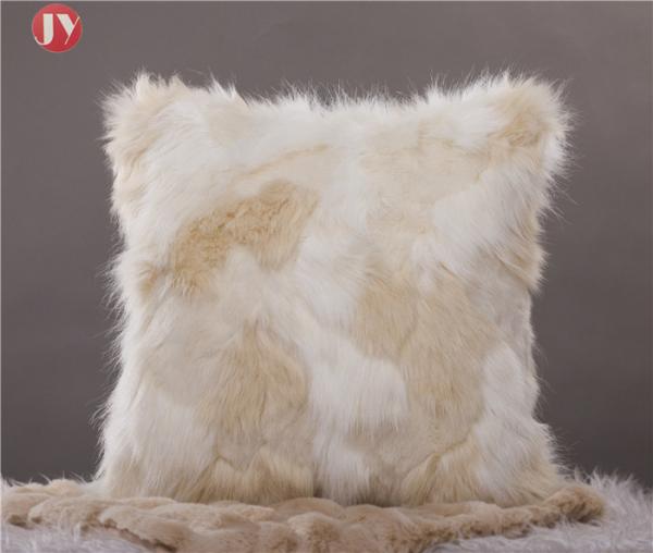 chirstmas Decorative sqaure throw pillow covers set faux fur cushion cover for sofa bedroom car