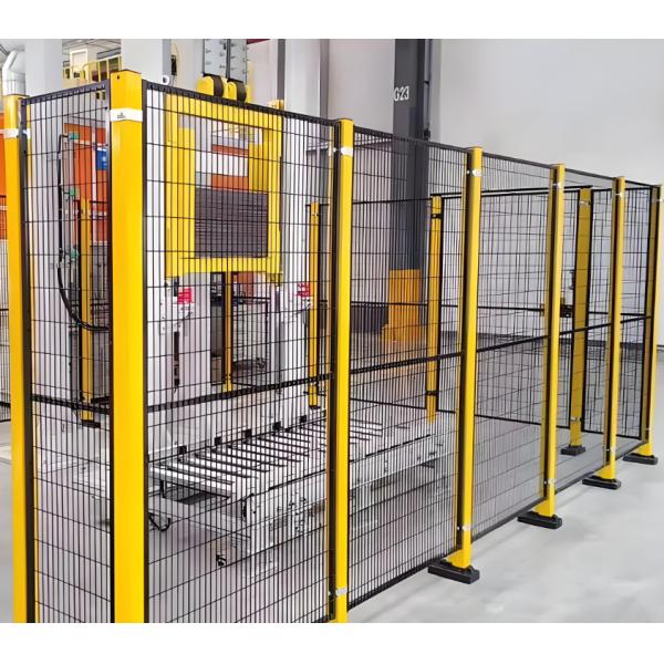2M High Production Line Workshop Metal Wire Mesh Fencing For Robot Boundary Wall