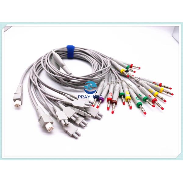 Edan 18 leads ecg ekg cables for SE-18 SE-1515 Twin Pin Length TPU