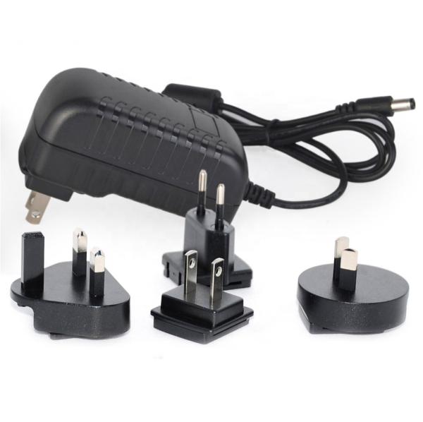 Interchangeable 12V 2000MA 24W Switching Power Supply Adapter With 3 Years Warranty