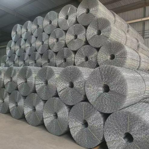 Malla de revestimiento de tuberías reforzada con alambre galvanizado HFRM-L 8 líneas, diámetro de alambre de 1,66 mm a 2,85 mm