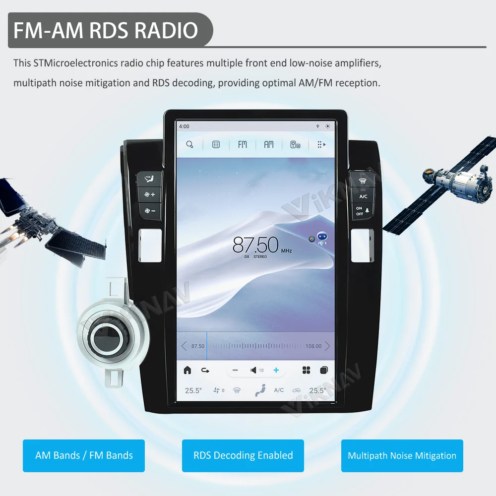 13.6 дюймовый Android авто стерео Для 2007-2013 Toyota Tundra навигация GPS мультимедийный DVD-плеер беспроводной Carplay 4G