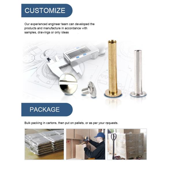 Латунь 2 мм 4 мм 5 мм Мужчина и женщина связывающий пост Чикагский винтовой счет Книга для кожи