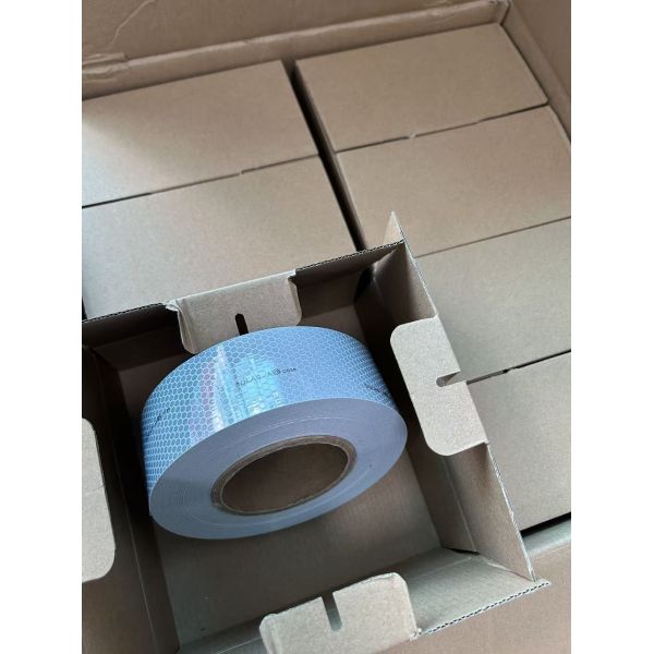 Self-adhesive 50mm * 45.7m Silver marine Solas reflective tape