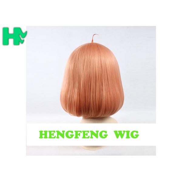ODM Orange Cosplay Synthetic Bob Wigs Customizable Length