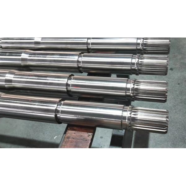 Eje extrusor doble de fresado estriado tradicional de alto acabado y alta resistencia