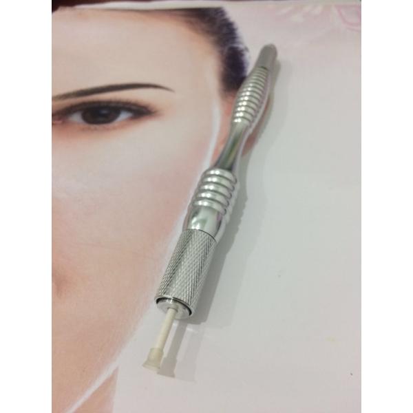 Aluminum Manual Cosmetic Tattoo Pen / Microblading Pen For Eyebrow Tattoo