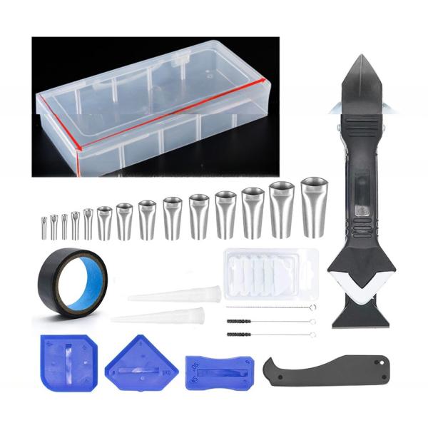 Mulitpurpose 3 In 1 Silicone Caulking Tools Sealant Finishing Tool Multifunctional