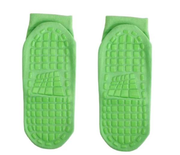 Yellow Kids Non Slip Grip Socks Trampoline Children's Slide Gripper Socks For Teenagers