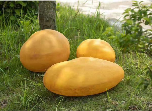 Simulated Glowing Stone LED Outdoor Landscape Lamps Waterproof Pebble Low-Pressure Park Scenic Lights