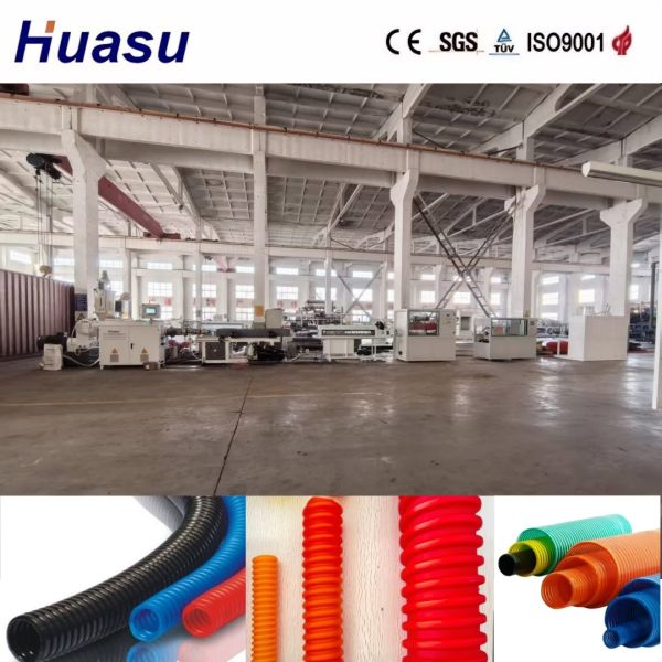 PLC Control Energy Saving Single Wall Corrugated Pipe Extrusion Line with 32mm-1600mm Pipe Diameter Range
