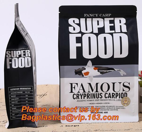 Pet Food Feed Packaging Bag Stand Up Pouch With Zipper Top, Food Pouch Pet Food Packaging Bag