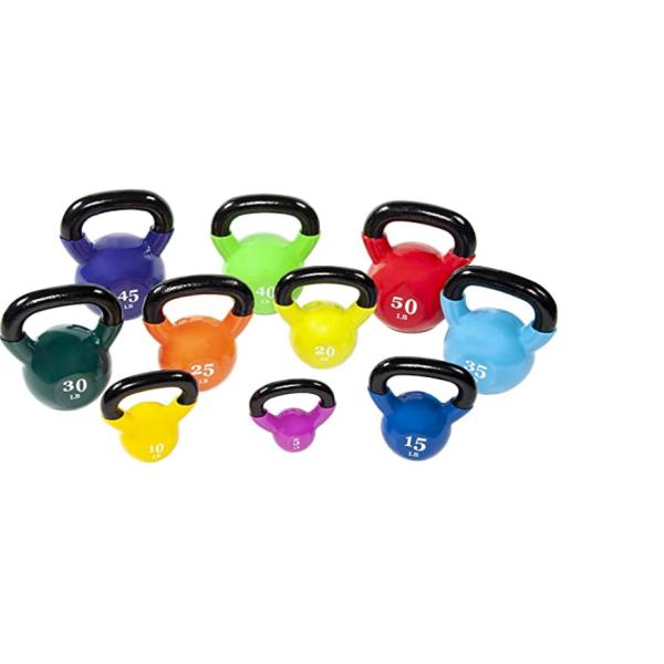 Vinyl Coated Cast Iron Kettlebell, cast iron vinyl coated kettlebell weight manufacturer