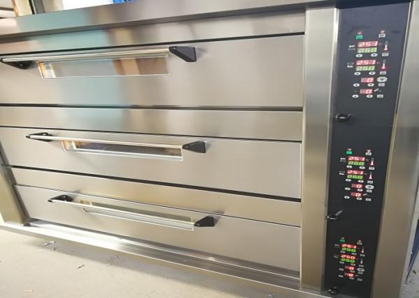 Gas 304 SS Safety Bakery Deck Oven 0 - 300 ℃ For Bread Cake Baking