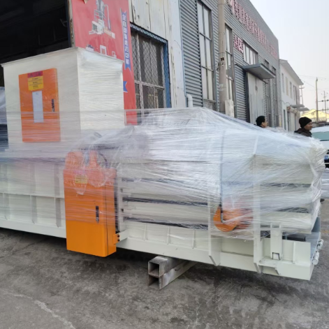 PLC Control Automatic Waste Paper Baler 2-6 Tons/Hour Capacity With Touch Screen