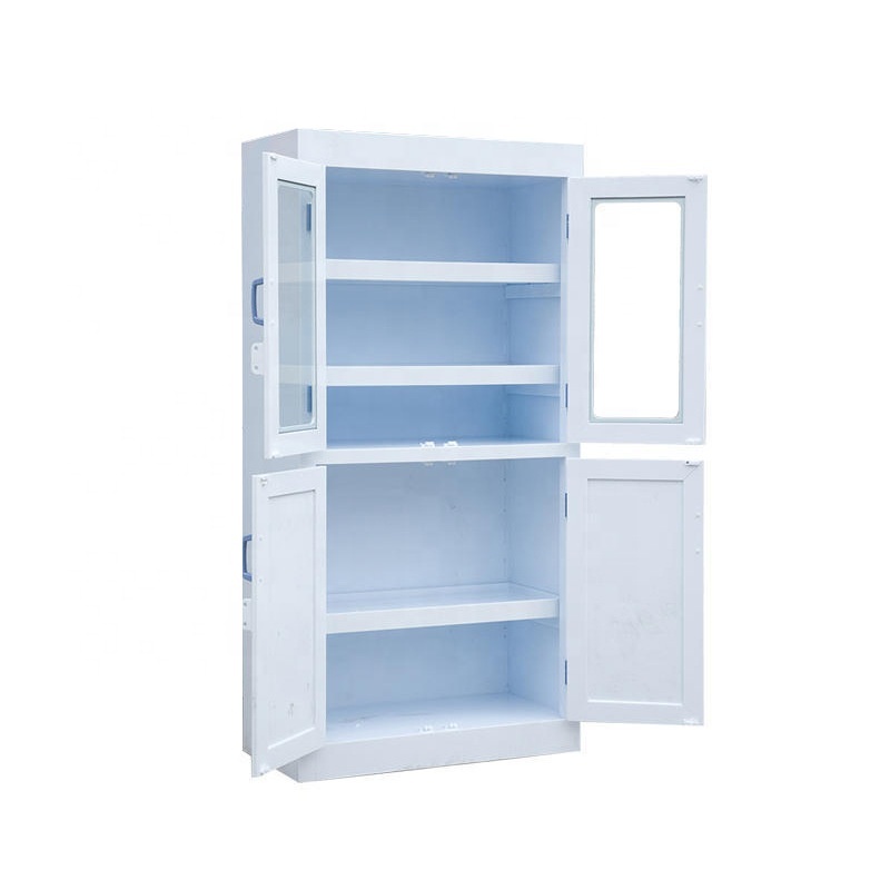 Modern Laboratory Storage Cabinet 2 Door Storage Drawers Cabinet Moisquite Resistant For Hospital