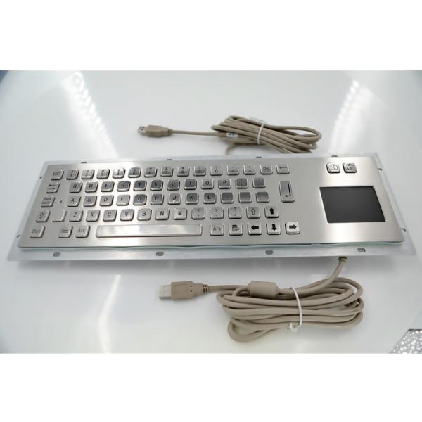 IP65 304 Stainless Steel Keyboard With Touchpad For Industrial Applications