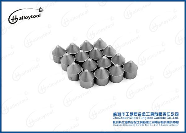 JK05 / JK10 Tungsten Carbide Products Conical Drilling Tips For Rock Drilling Tools