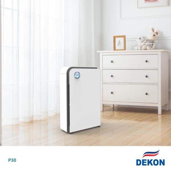 DEKON AIR PURILIZER P30B=air purifier and air sterilizer combined unit with PM2.5 display design