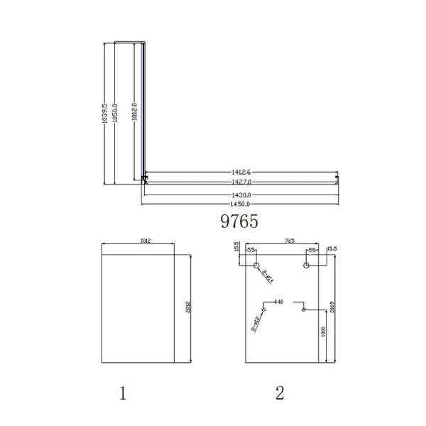 Stainless Steel Corner Shower Black Frame Erosion Resistant Black Shower Frame