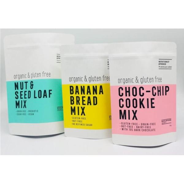 k, Pull Tab Zipper, Tear Notch, Window, Hang Hole, Valve, Tin Tie Flat Bottom, Stand Up, Side Gusset, Quad Seal