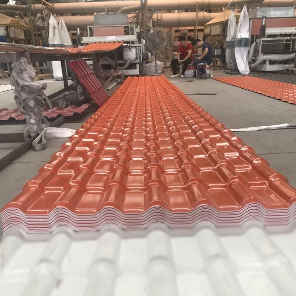 Teja de techo de resina sintética ASA impermeable resistente al impacto de 3 capas