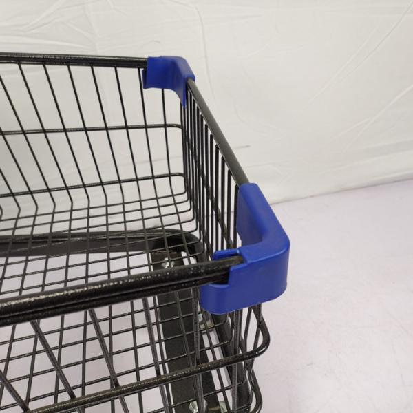 Легковес вагонетки покупок металла электрофореза 80L с 3 корзинами 4