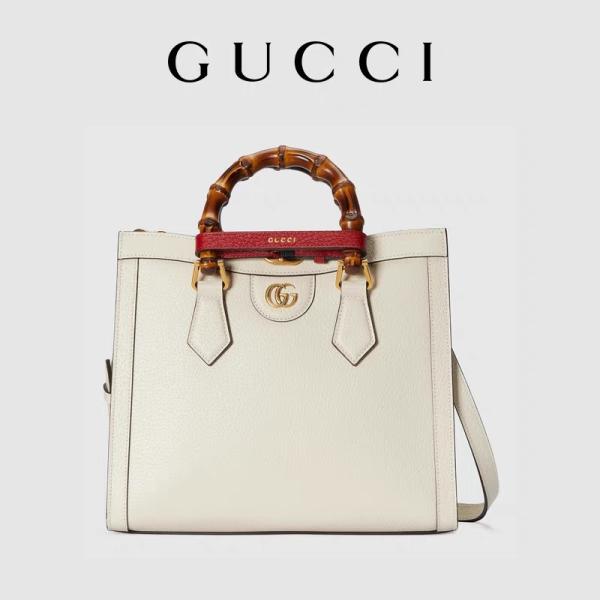 White Glossy Custom Branded Bags Gucci Princess Diana Handbag