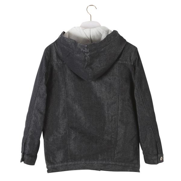S M L XL 75% Cotton 25% Polyester Ladies Denim Coats For Winter