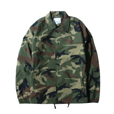 Custom Made Ma1 Bomber Jacket , Autumn Nylon Camo Coach Jacket Printed