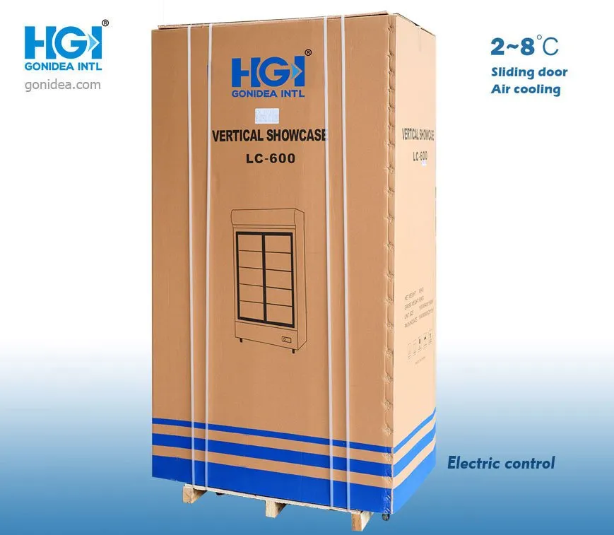 Widely Used Upright Freezer Single Door Freezer Showcase Open Door Display Cooler 560L Sc-560