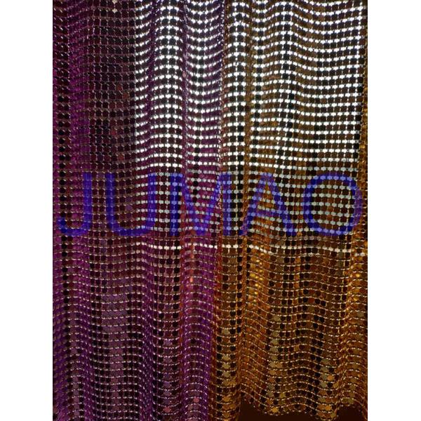 Flat Slice Flexible Decorative Metal Curtains Interior Decoration For Restaurant