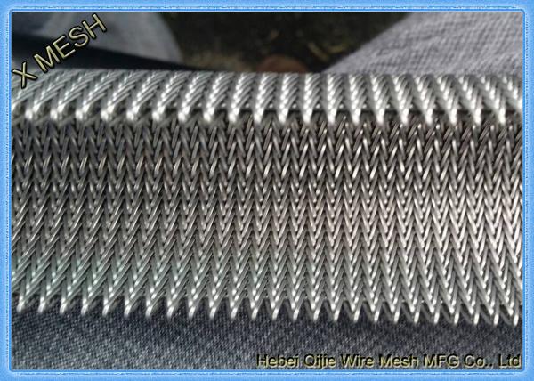 Compound Balanced Woven Metal Mesh Conveyor Belt Nickel Aluminum Alloy Anti Break