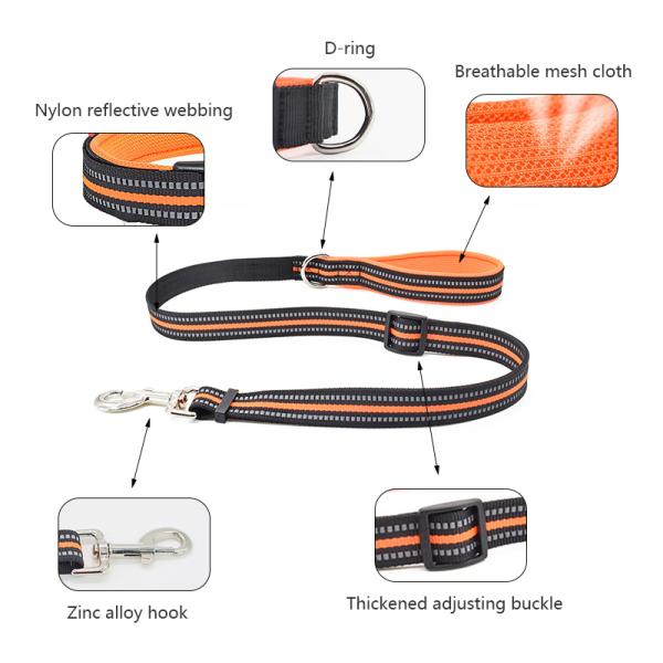 Pet Leashes Heavy Duty Retractable Nylon Dog Portable Comfortable Reflective