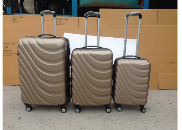 Colorful Carry On ABS Trolley Luggage Zipper Framed Waterproof With Iron Trolley