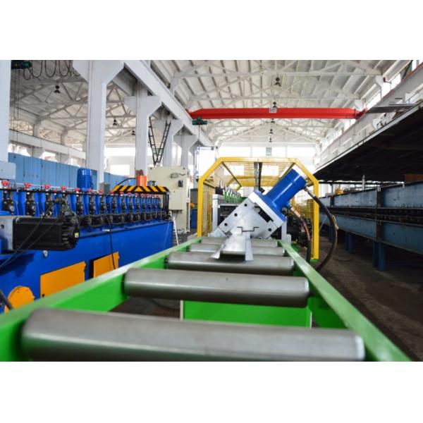 Hydraulic Cutting Metal Shutter Door Forming Machine 12 Steps 12-15 M / Min Speed