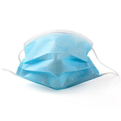 Non Woven Fabric Face Mask 3 Ply Earloop Style Soft Good Air Permeability