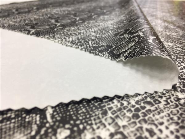 Four Way Stretch Faux Snakeskin Fabric 0.35mm For Fashion Ladies Leggings