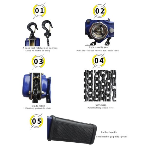 Dia 6mm G80 5 Ton 1.5m Lever Ratchet Manual Chain Hoist
